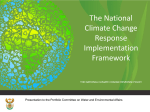 The National Climate Change Response Policy