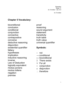 Example of using the Law of Deduction