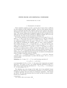 FINITE SPACES AND SIMPLICIAL COMPLEXES 1. Statements of