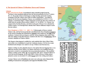 4. The Spread of Chinese Civilization: Korea and Vietnam