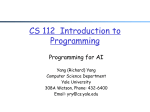 CS 112 Introduction to Programming - Zoo