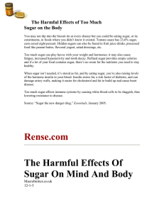 The Harmful Effects of Sugar