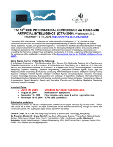 The 18 IEEE INTERNATIONAL CONFERENCE on TOOLS with