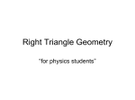 Right Triangle Geometry