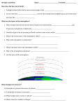 Changes in air pressure