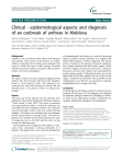 Clinical - epidemiological aspects and diagnosis of an outbreak of