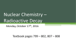 HW Notes: Nuclear Chemistry - Liberty Union High School District