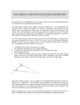 EUCLIDEAN AND NON-EUCLIDEAN GEOMETRY