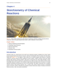 Stoichiometry of Chemical Reactions