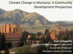 Paul Lachapelle - Climate Change in Montana