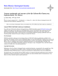 Neogene stratigraphy and structure of the Ojo Caliente