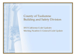 County of Tuolumne Building and Safety Division and TCBI Joint
