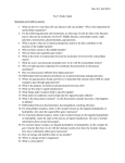 Bio 201, Fall 2010 Test 3 Study Guide Questions to be able to