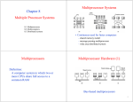 Multiple Processor Systems Chapter 8 Multiprocessor Systems