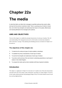 Chapter 22a The media - Pearson Higher Education