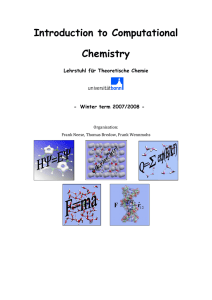 Introduction to Computational Chemistry