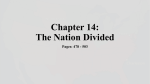 Chapter 14: The Nation Divided