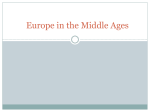 Middle Ages Europe PPT