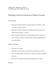 Mineralogy and the Development of Modern Chemistry