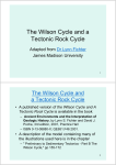 The Wilson Cycle and a The Wilson Cycle and a Tectonic Rock Cycle