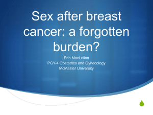 Sex after breast cancer: a forgotten burden