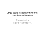 Large-scale association studies