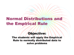 Normal Distributions and theempirical rule