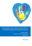 Drug therapy for low cardiac output syndrome in paediatric patients