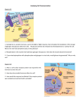 Analyzing Cell Communication 2016