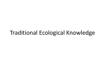 Traditional Ecological Knowledge