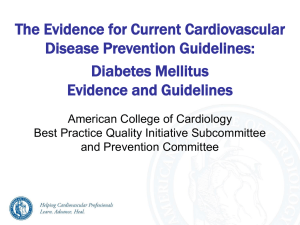 Diabetes Mellitus - American College of Cardiology