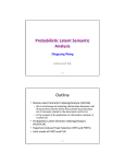 Probabilistic Latent Semantic Analysis Outline