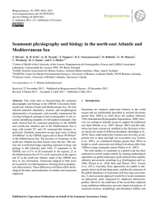 Seamount physiography and biology in the north