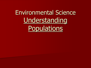 Understanding Populations