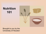 Nutrition 101 - Presentation