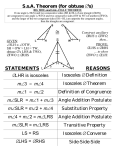 S.s.A. Theorem (for obtuse ∆`s) Side-Side