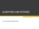 aldehydes and ketones