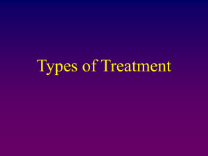 Types of Treatment