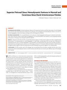 Superior Petrosal Sinus: Hemodynamic Features in Normal and