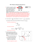 PHY 104 Quiz on Magnetic Field and Forces