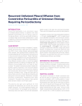 Recurrent Unilateral Pleural Effusion from Constrictive Pericarditis of