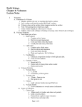 Earth Science Chapter 6: Volcanoes Lecture Notes