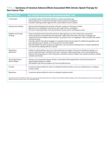 TOOL 4. Summary of Common Adverse Effects Associated - Med-IQ