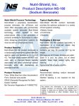 Nutri-Shield, Inc. Product Description NS