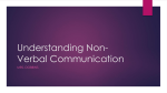 Understanding Non-Verbal Communication