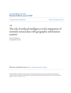 The role of artificial intelligence in the integration of remotely sensed