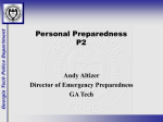 Personal Preparedness - Georgia Tech Police Department