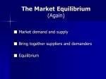 Lecture 5 The Market Equilibrium