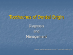 Toothaches of Dental Origin