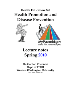 PE 307 lecture notes - Western Washington University
